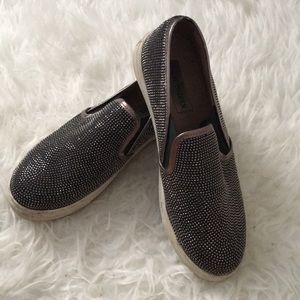 sparkly slip ons